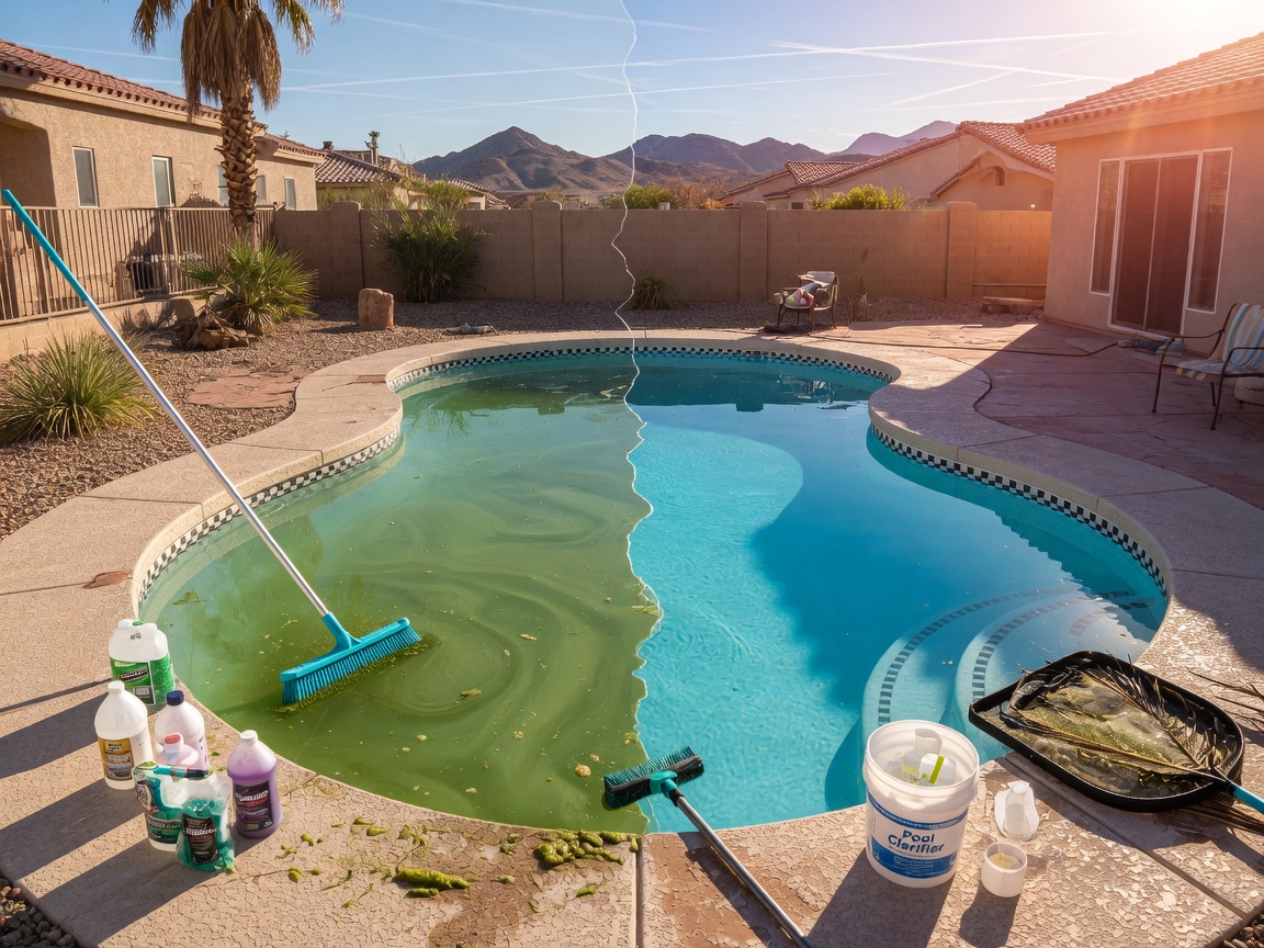 pool autofill repair — Summerlin pool care in The Crossing